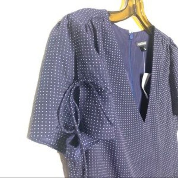 J. Crew Mercantile Polka Dot Print Tie Shoulder Dress J6352 - Picture 5 of 13